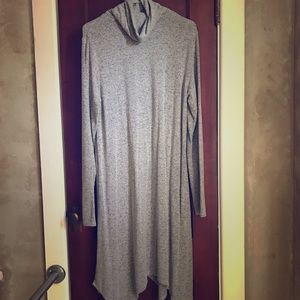 Gray sweater dress